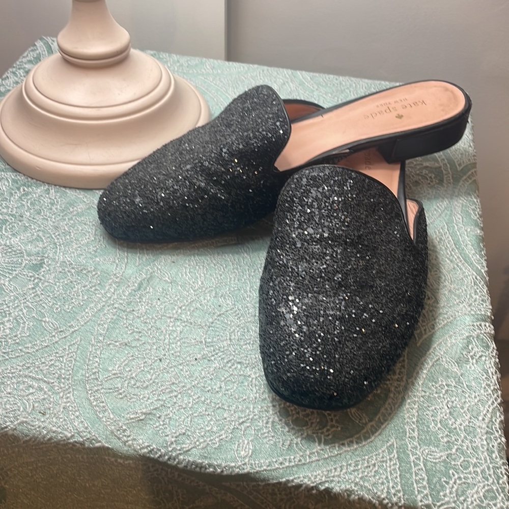 Kate Spade Black Mules